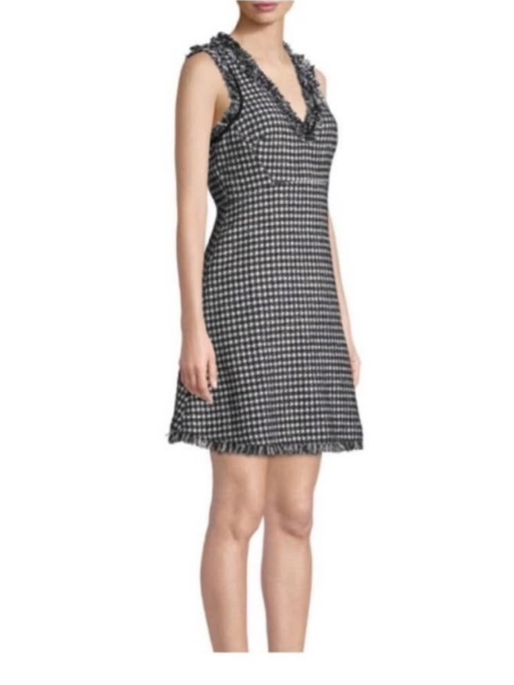 Kate Spade Dashing Beauty Houndstooth Tweed Dress Size 10 NWT
